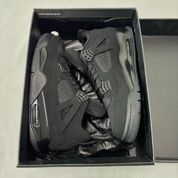 Jordan 4 Retro Black Cat 2020 -Men’s Classic Athletic Sneakers Shoes - Picture 5 of 5